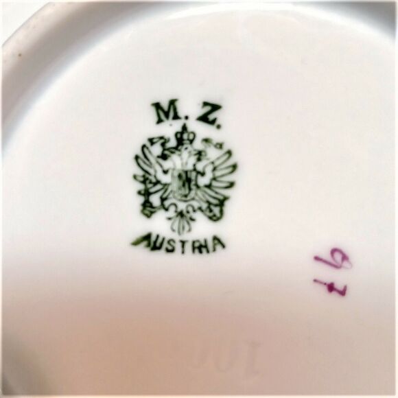 Set/6 M Z Austria 5.25" Fruit Berry Sauce Bowls 1884-1909 Moritz Zdekaur - Picture 4 of 4